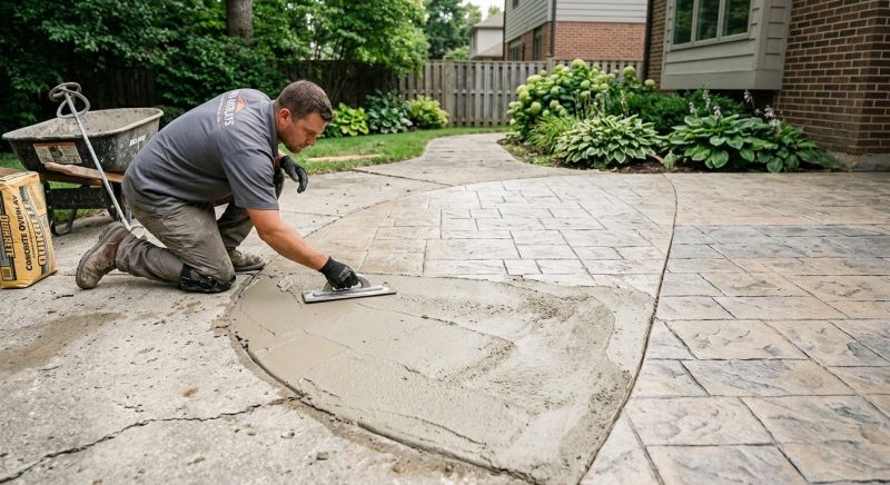 Patio Concrete Overlaying Service