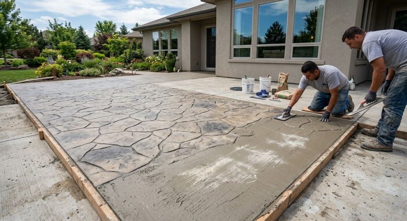Patio Concrete Overlaying Service