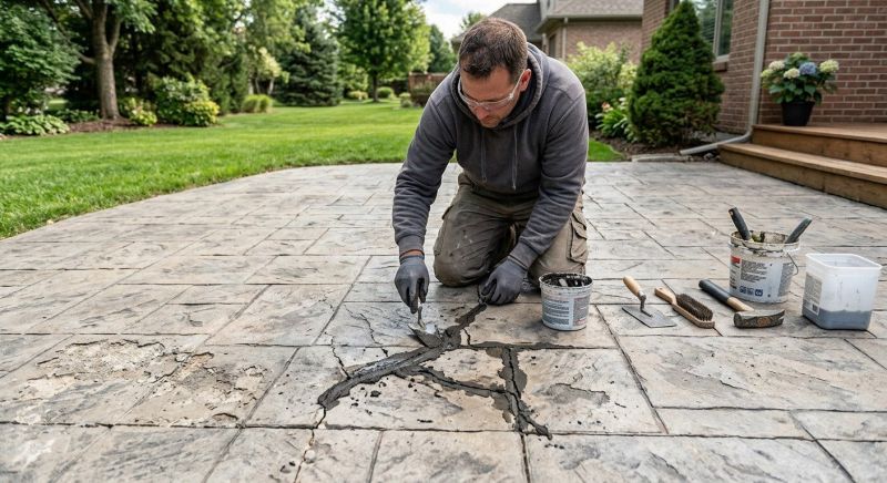 Decorative Concrete Repair in Woodbridge, VA