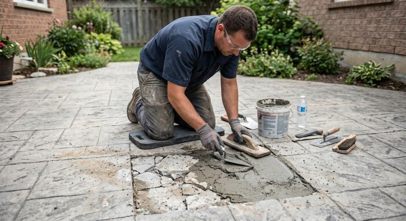 Decorative Concrete Repair in Layton, UT